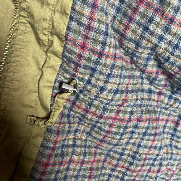 Toad & Co. Horny Toad Olive Green Utility Jacket w/Plaid Interior (Size: Small) - Picture 15 of 16